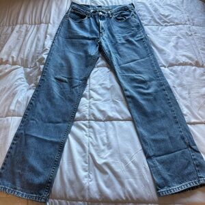 Levi's blue denim bootcut jeans